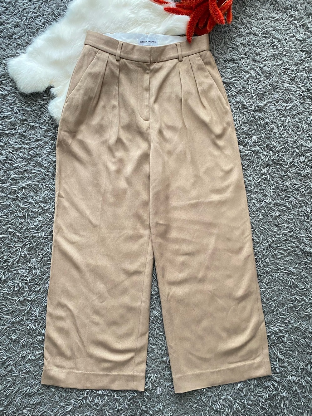 Rebecca Vallance High-Waisted Wide-Leg Trousers